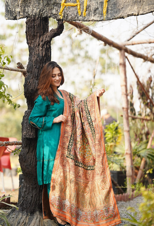 TFC theme shawl Noor e Jahan