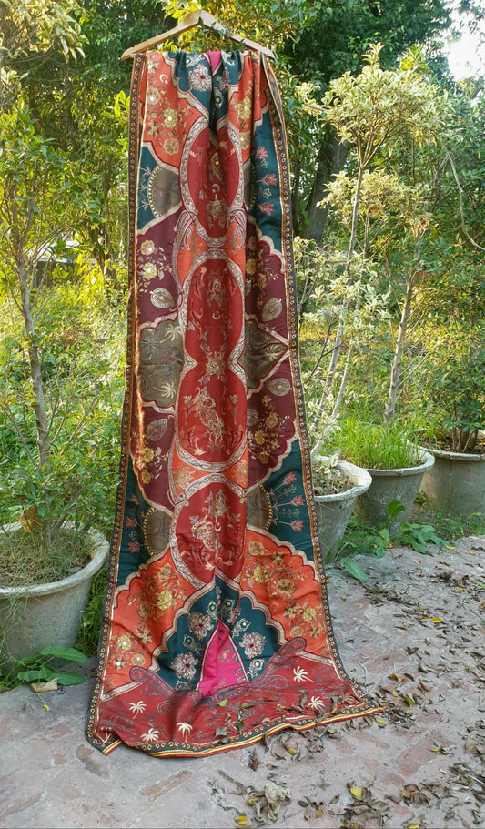 Theme shawl for mehndi , dholki , sangeet and qawali night
