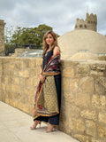 TFC Theme silk shawl with raw silk outfit